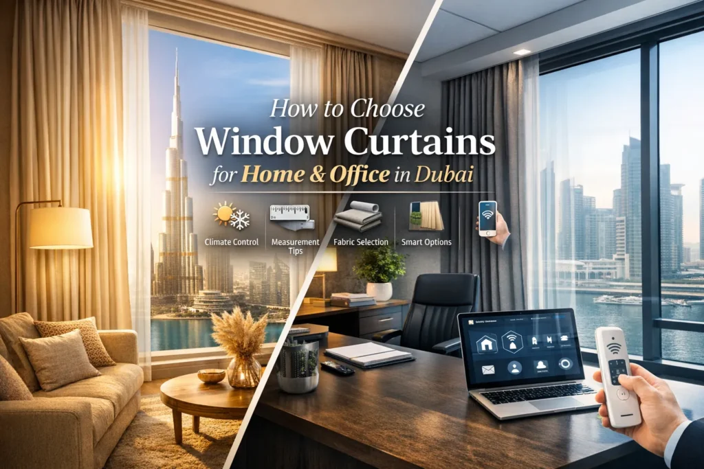 How to Choose Window Curtains for Home & Office in Dubai — Expert Buying Guide 1 How to choose window curtains for your home and office